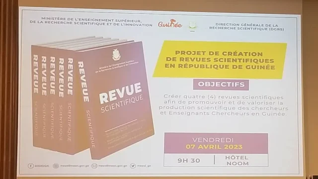 Guinée : lancement du projet de création de revues scientifiques