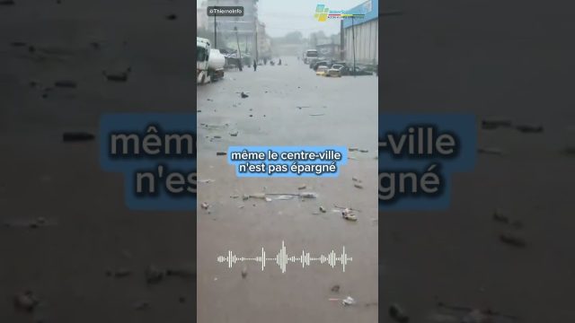 Conakry sous les eaux, suite à de fortes pluies diluviennes